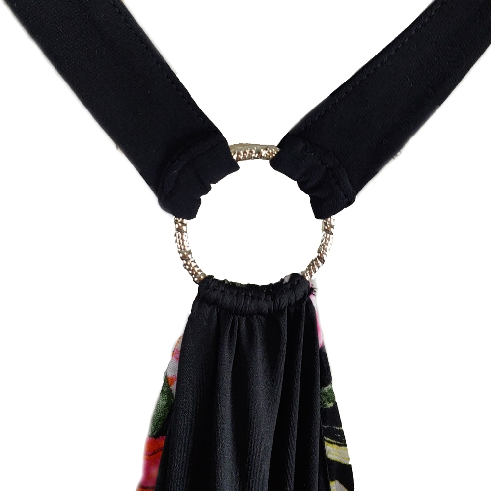 White House Black Market Wmn M Flowery Tunic Dress - Picture 5 of 5